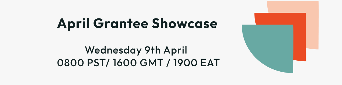 CELO GRANTEE APRIL SHOWCASE  
  
🗓️ Wednesday 9th April  
 ⏰0800 PST/ 1600 GMT / 1900 EAT  
📍Live on <a href="/fortiapp/">forti</a>
🗣️@pretium_app @Glodollar @Ubeswap 

Come and listen to how some Prezenti grantees and awesome Celo builders are doing on their journey.   

Register to join: