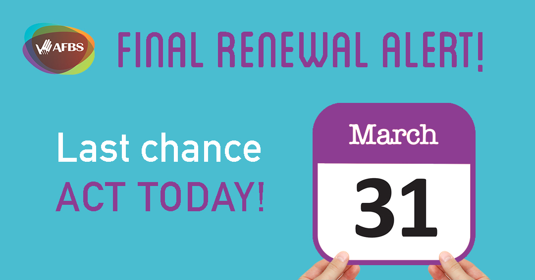 ⚠️ IMPORTANT:
Today is the LAST day for <a href="/AFBSCanada/">AFBS</a> members to act on any available option for the new Benefit Year!⏰ Check your statement and take action by MIDNIGHT!🔗 afbs.ca/renewal-of-you…