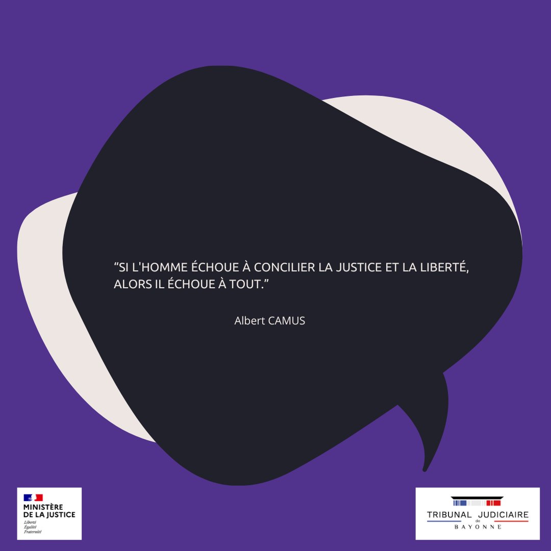 📣Le #TJBayonne est animé de valeurs fortes qu’il souhaite partager au travers de citations, proverbes, articles de codes, qui en seront les illustrations.
