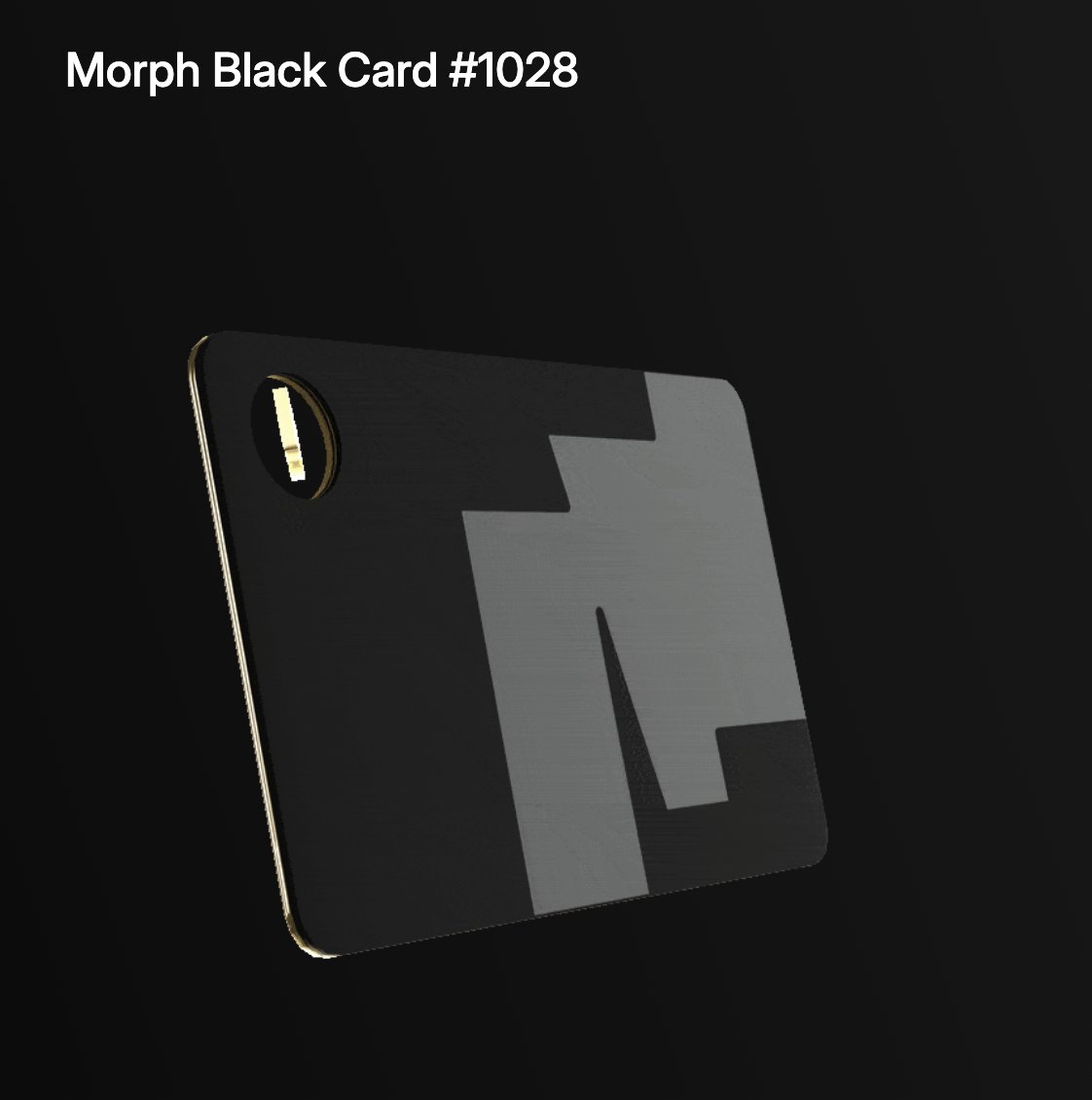#MorphBlack 作为Web3数字游民很难不对这张卡心动，期待早日拿到体验起来
 <a href="/morphnetwork/"></a>