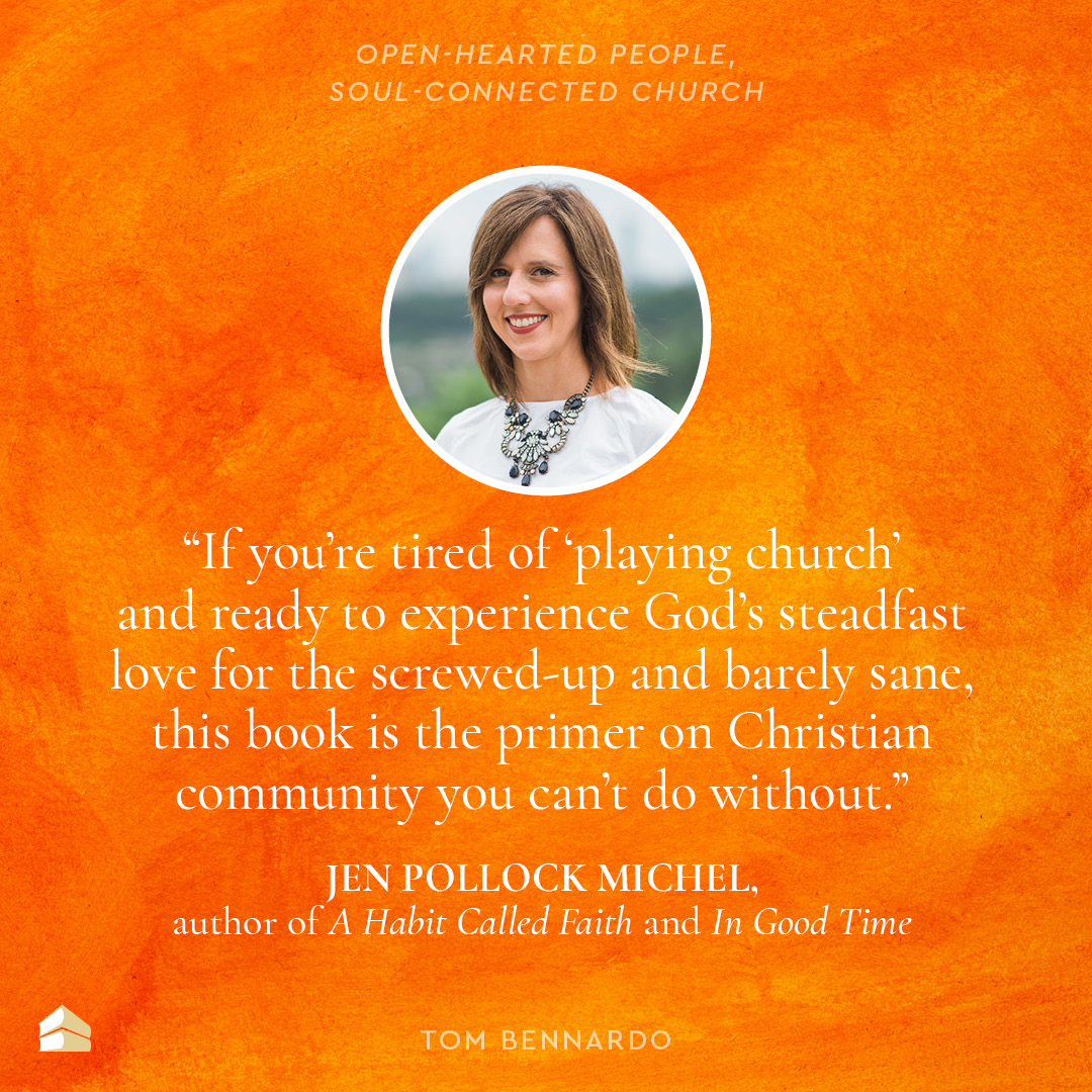 Big thanks to award-winning author and long-time friend Jen Michel for the very kind words about “Open-Hearted People, Soul-Connected Church.”
Release day (Apr. 8) is less than two weeks away.
tinyurl.com/yc5swmrc