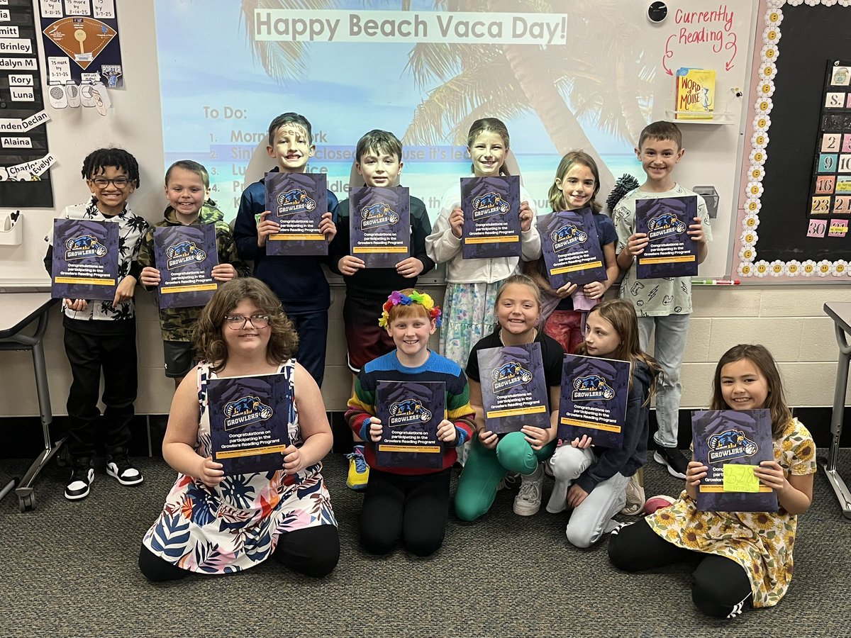 TeacherMrsA3rd's tweet image. Shoutout to the Room 309 reading month winners! These awesome readers crushed their March reading goals &amp;amp; are headed to @KzooGrowlers Harry Potter Night on June 14! Huge thanks to the Growlers for the amazing prizes and for inspiring a love of reading! #GoGullLake #GLCSRyan