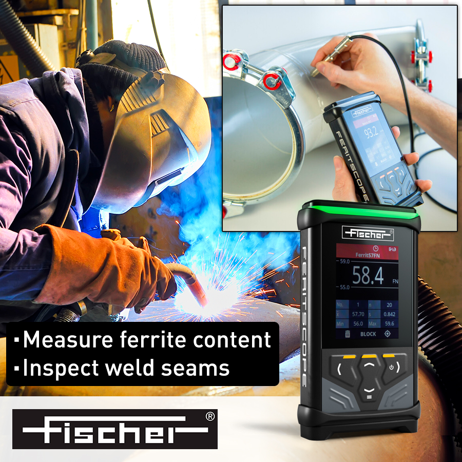Bring quality assurance in your welding processes to the next level with the FERITSCOPE® DMP®30, a durable, precise, and reliable handheld gauge from Fischer.
Learn more: bit.ly/twitter-x_feri…
Contact us: customer_solutions@fischer-technology.com

#weldingtools #ferrite