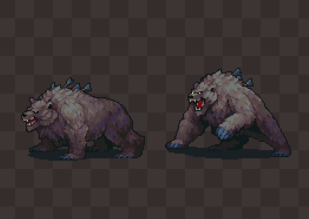 p681_pixels's tweet photo. Bear sprites | commission work
#pixelart #ドット絵 https://t.co/1IzS6wCswB