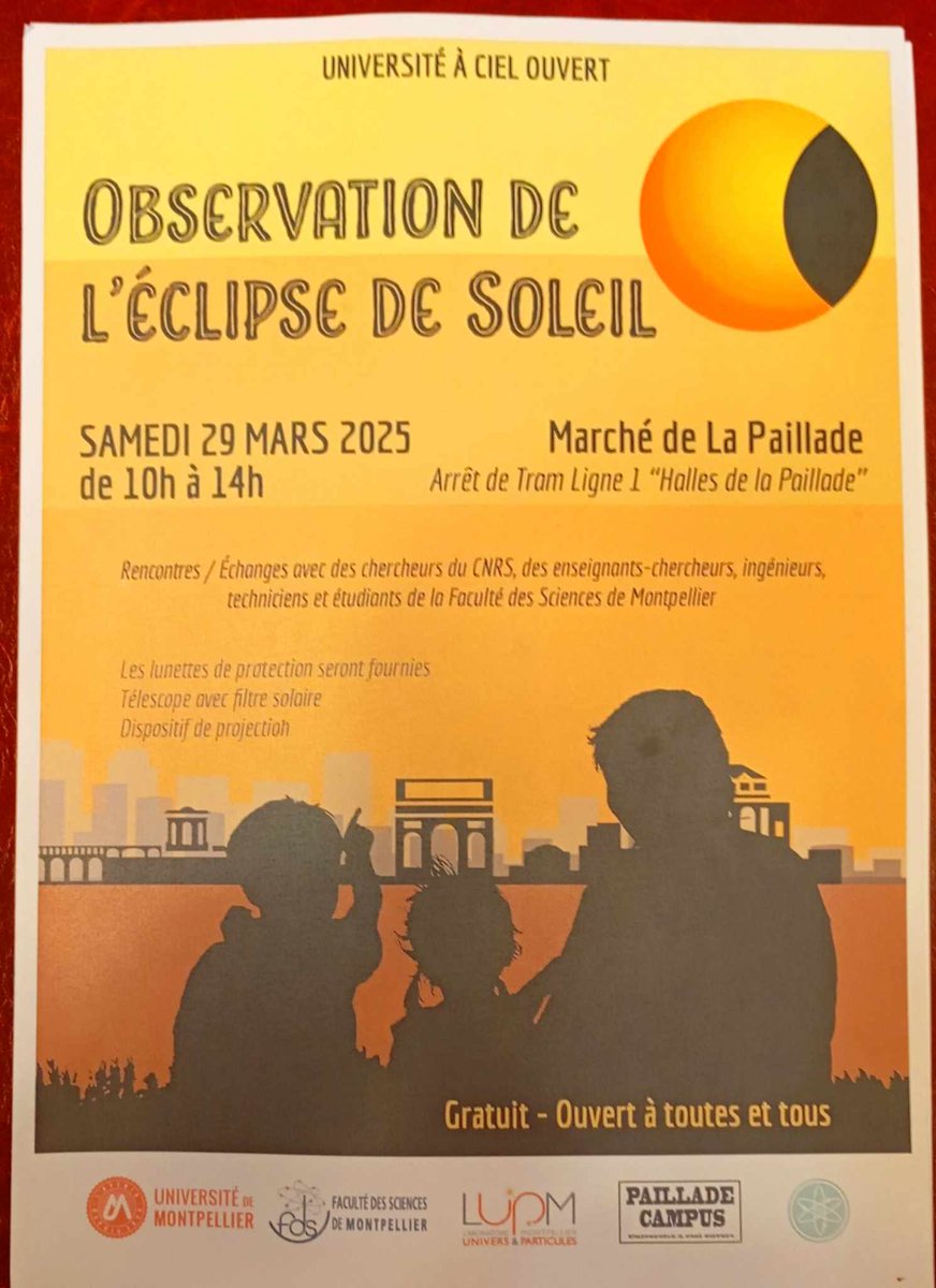#PailladeCampus étoffe ses partenariats
Après Inserm, CNRS, fac de Science, l'institut botanique, ajd'hui l'institut d'agro
La Paillade va être de tous les lieux d'étude, celui dont la jeunesse prolonge sur l'espace public, à portée des passants, des savoirs enfermés !