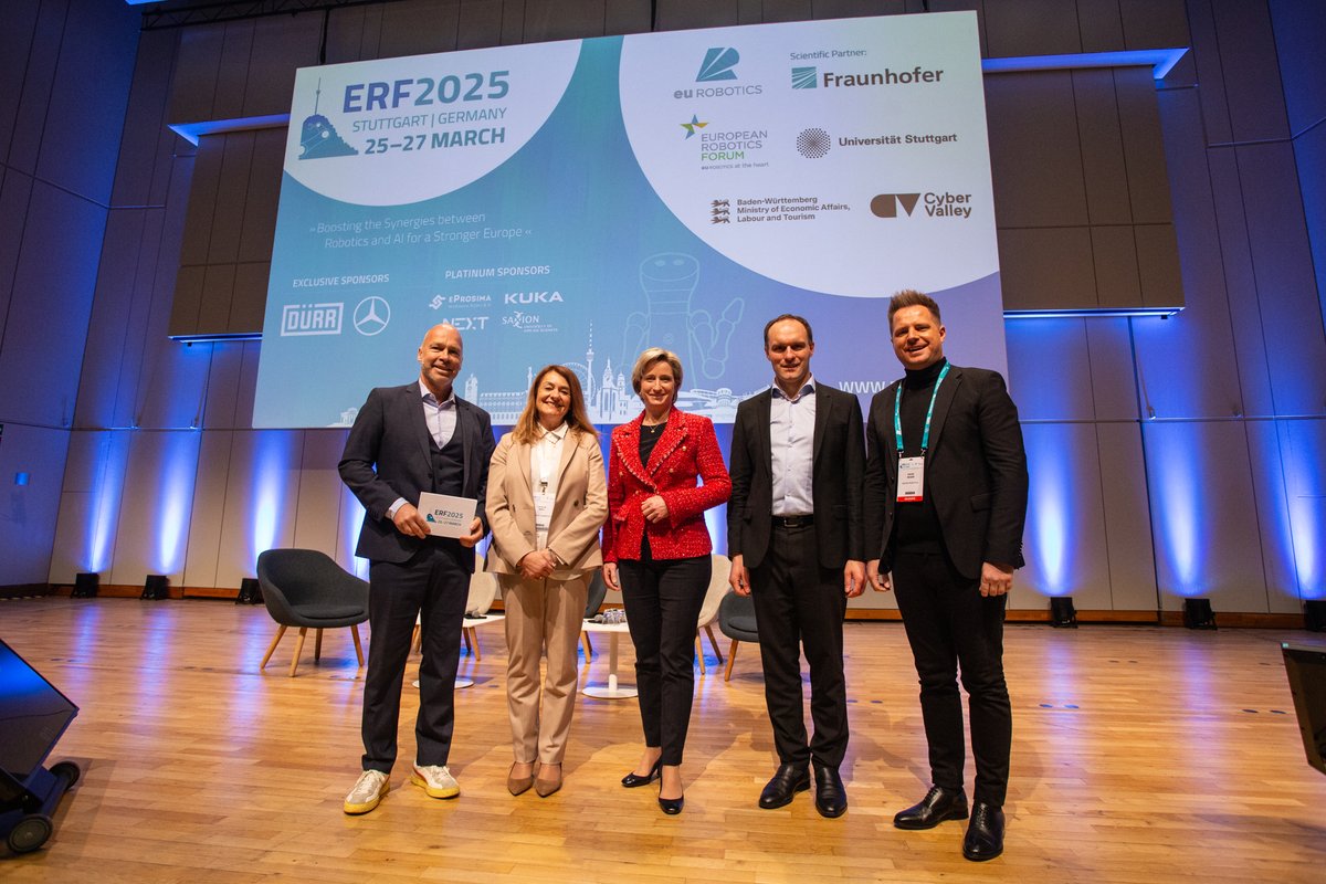 #ERF2025 Keynote with

✴️ DR. NICOLE HOFFMEISTER-KRAUT (MINISTER OF ECONOMIC AFFAIRS, LABOUR AND TOURISM OF THE STATE OF BADEN-WÜRTTEMBERG)

✴️ LUCILLA SIOLI (AI OFFICE AT EC)

✴️ DAVID REGER (NEURA ROBOTICS)