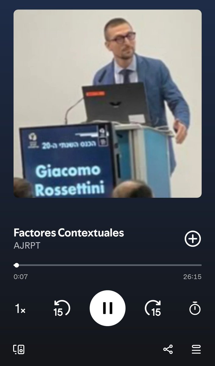 Argentinian Journal of Respiratory & Physical Ther (@ajrpther) on Twitter photo 🎙️ ¡No te pierdas este episodio! 🎧
En este capítulo, nuestro editor asociado, <a href="/SantiSolino/">Santi Soliño</a> entrevista a Giacomo Rossettini fisioterapista e investigador italiano
Dale play y escuchalo en Spotify: open.spotify.com/episode/1i09G2…
#Podcast #Spotify #OpiniónExperta #Ciencia 🎙️ ¡No te pierdas este episodio! 🎧
En este capítulo, nuestro editor asociado, <a href="/SantiSolino/">Santi Soliño</a> entrevista a Giacomo Rossettini fisioterapista e investigador italiano
Dale play y escuchalo en Spotify: open.spotify.com/episode/1i09G2…
#Podcast #Spotify #OpiniónExperta #Ciencia