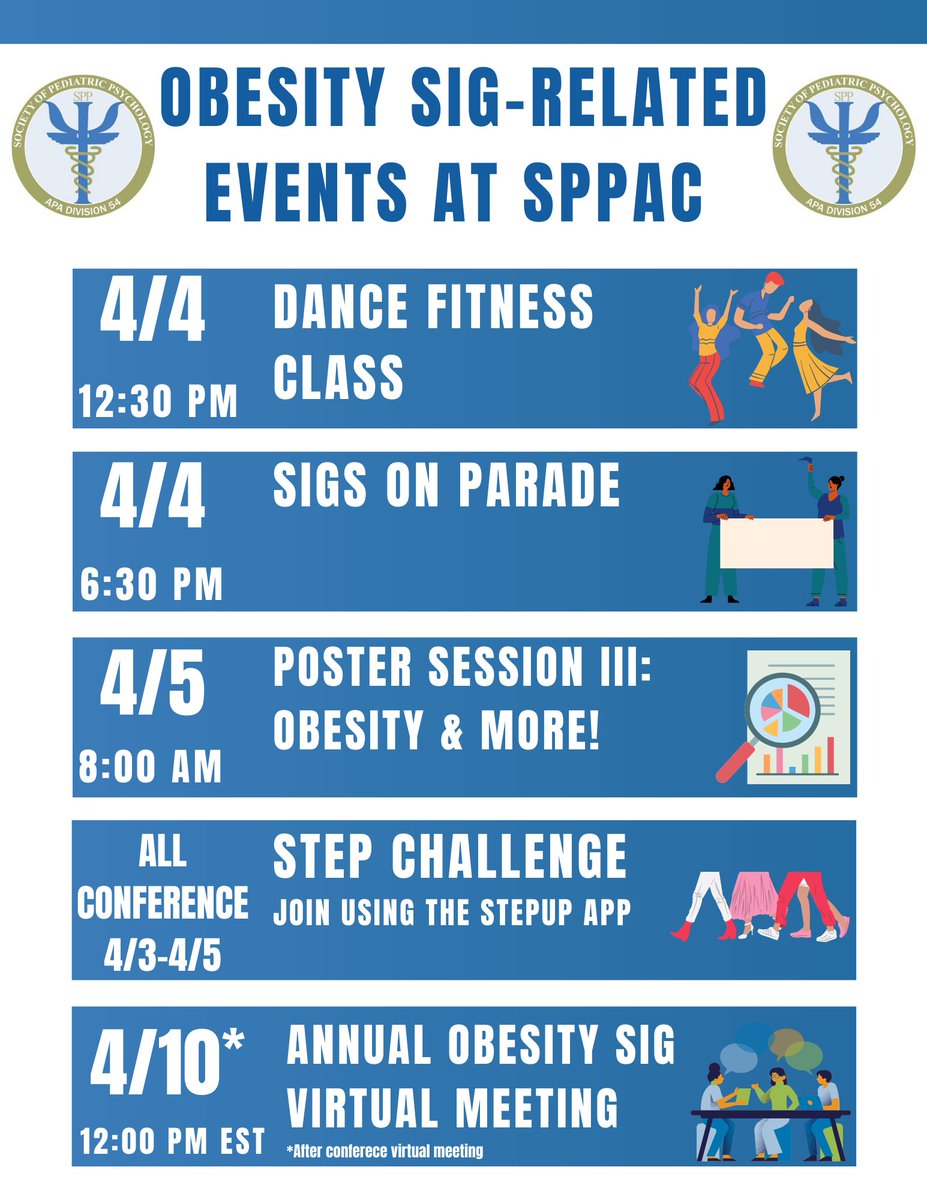 We hope to see you at some of the Obesity SIG-Related events at SPPAC next week!