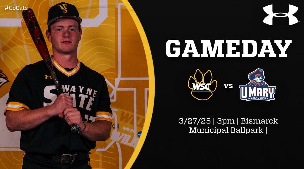 The Wildcats kick off a 4 game series today vs Mary with a doubleheader!