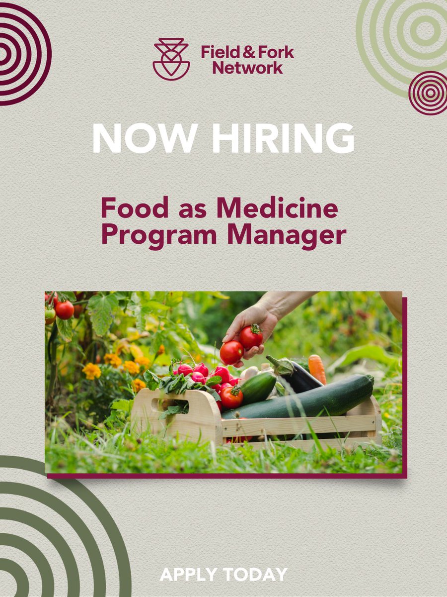 There's Still Time to Apply!

We're hiring a Food as Medicine Program Manager to lead and grow our Produce Prescription Program across NY State. Don’t miss your chance to make a difference in food access and health equity!

fieldandforknetwork.com/jobs/