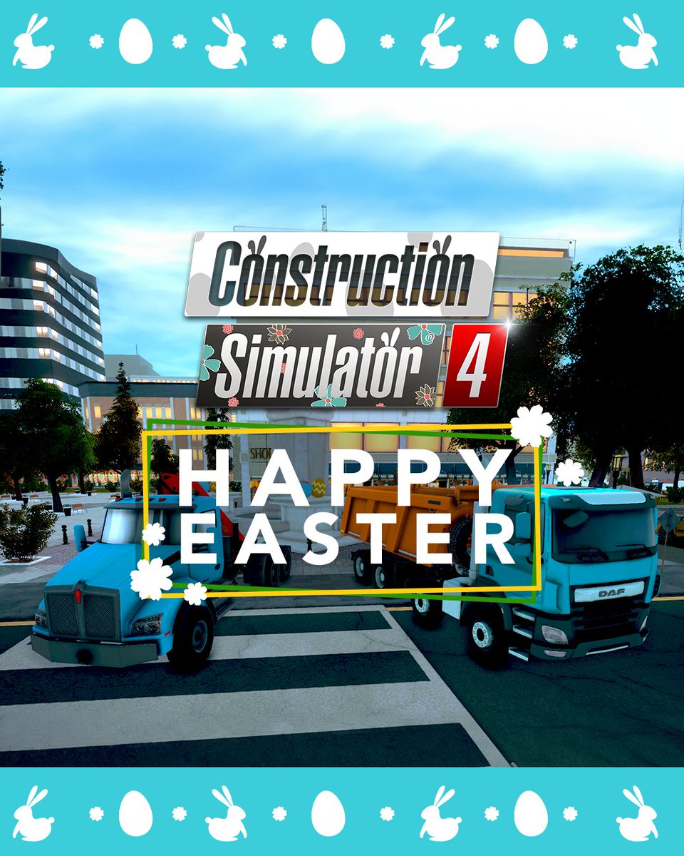 ConSimGame's tweet image. In Construction Simulator 4, we’re celebrating Easter! 🌷

How many bunnies can you spot in Pinewood Bay?🐰