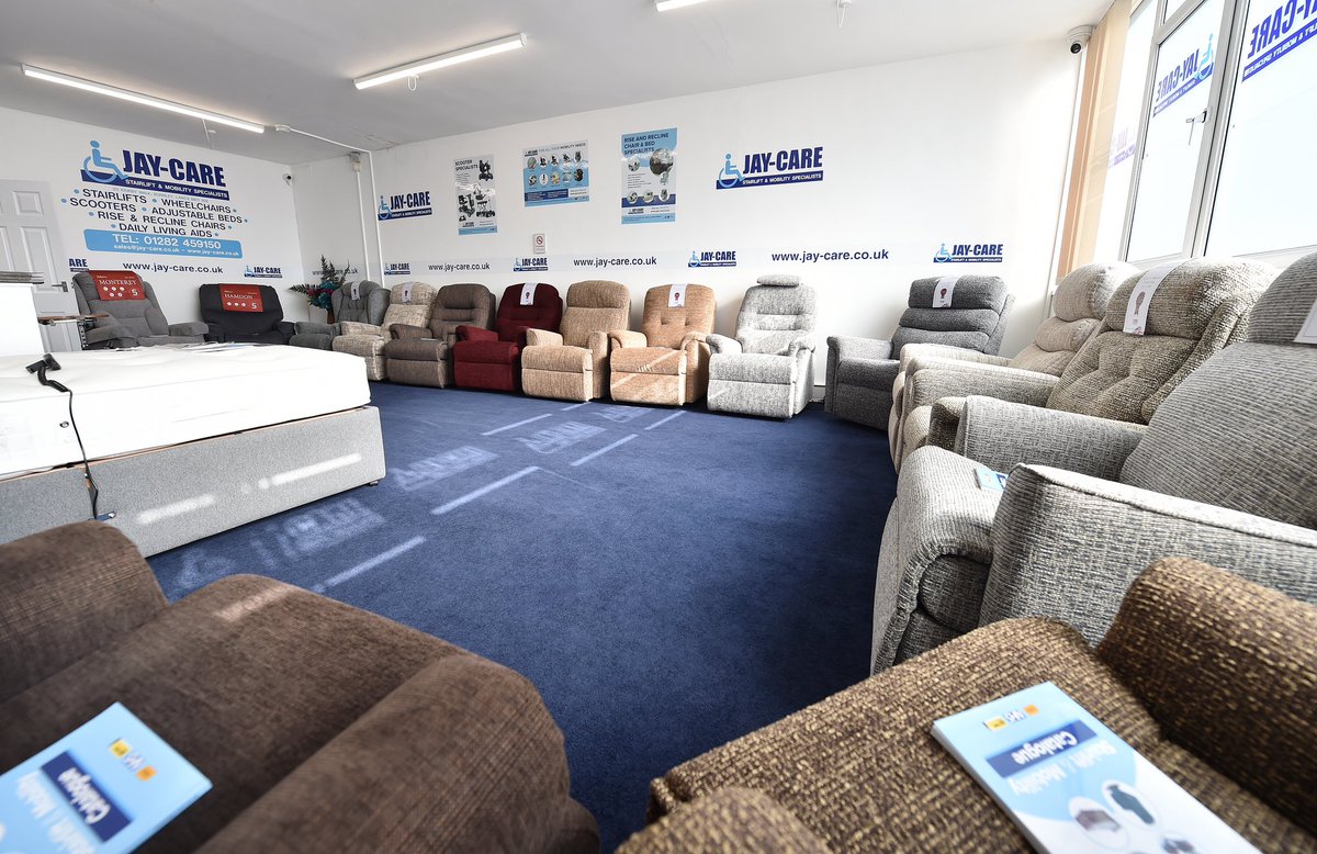 Rise and Recline Chairs, Adjustable Beds, Fireside Chairs &amp; Hospital Beds……

In home, no obligation demonstrations are available. 

Multiple fabric and leathers choices. Many with 5 year warranties. 

Call now on 01282 459150……☎️