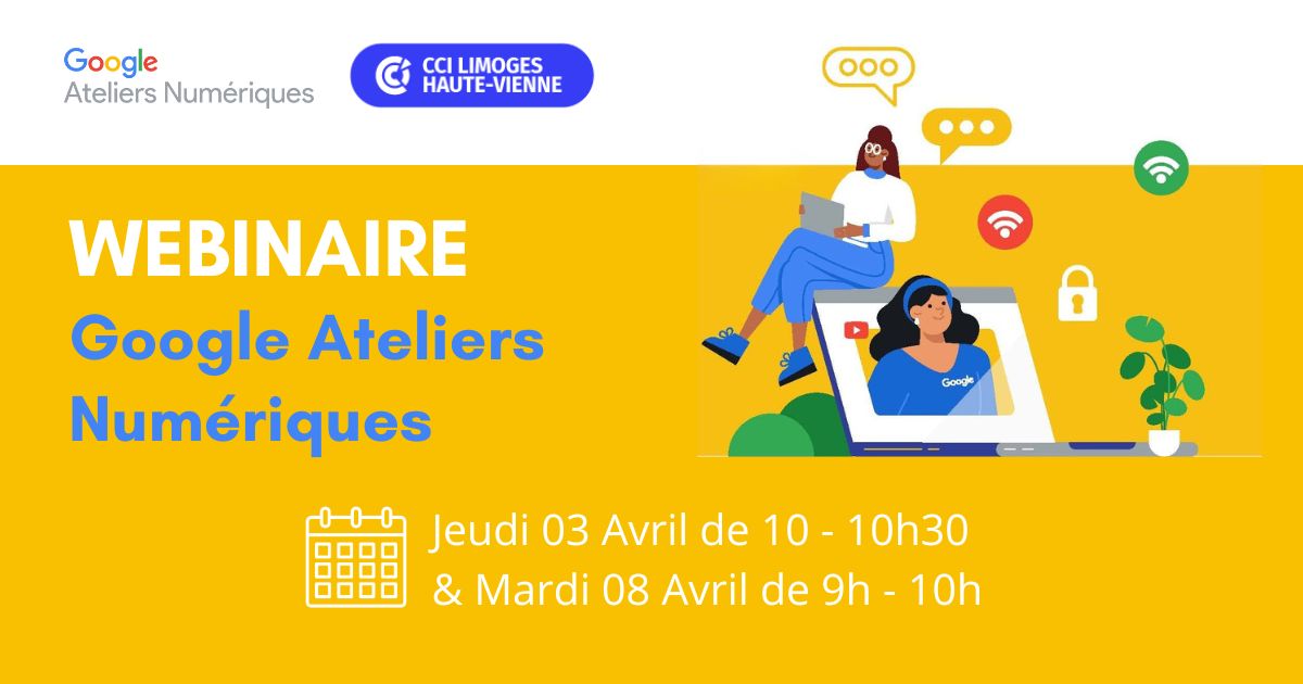 🚀 Boostez vos compétences numériques avec votre CCI et Google Ateliers Numériques !

📅 3 avril | 10h : Gagner du temps avec l’IA
📅 8 avril | 9h : Stratégie et création de contenus avec l’IA

🔗 Inscription  ➡️ ow.ly/SKar50Vheh8

#GoogleAteliers #Numérique #IA #CCILHV