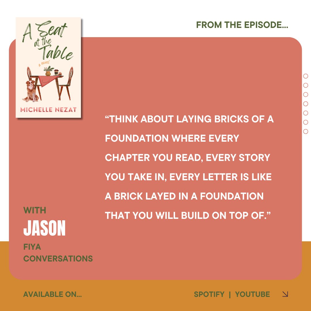 michellenezat's tweet image. This was such an amazing conversation. Jason was so real and cares about the listener as he guides the conversation. We ended up talking about the Bible more than my book and I wouldn't have it any other way.

https://michellenezat/booktour