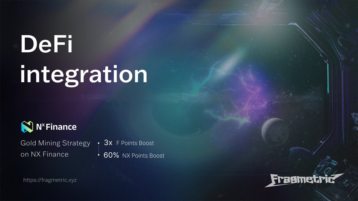 fragmetric's tweet image. Next step of the DeFi journey — Leverage Vault

fragSOL is now live as collateral on @NX_Finance Gold Mining Strategy 🧵