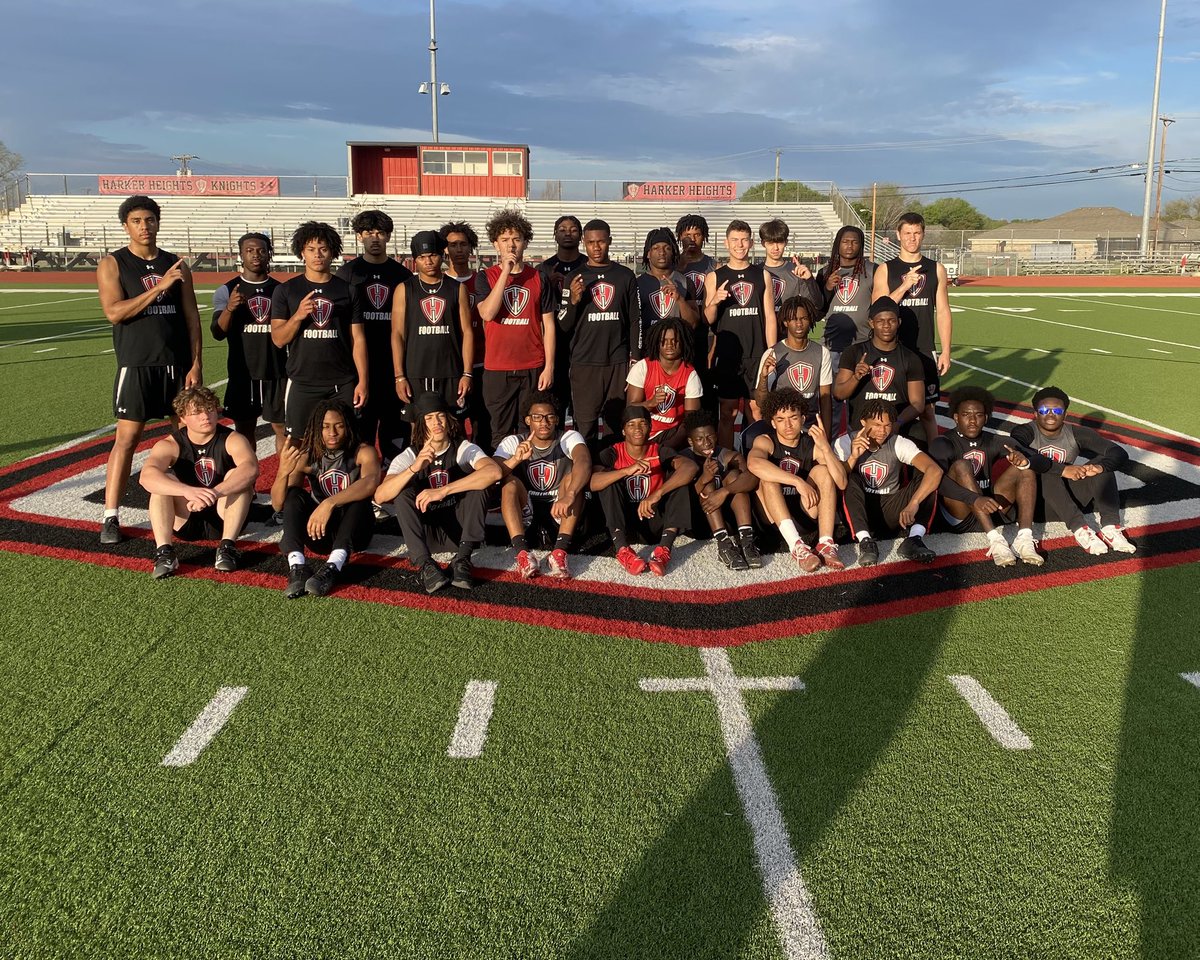Knight Strength (@knight_strength) on Twitter photo A beautiful morning for <a href="/HHKnights_FB/">Harker Heights Football</a> to sprint, 62 degrees & sunny with no wind. 28 guys hit 20+mph in the flying 10 with a 30 yard lead in with two hitting 22+mph. #SpeedDay #FTR #KnightStrong🛡️⚔️ A beautiful morning for <a href="/HHKnights_FB/">Harker Heights Football</a> to sprint, 62 degrees & sunny with no wind. 28 guys hit 20+mph in the flying 10 with a 30 yard lead in with two hitting 22+mph. #SpeedDay #FTR #KnightStrong🛡️⚔️