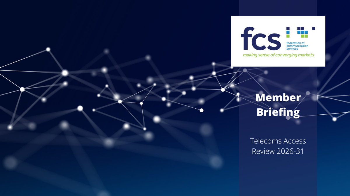 The FCS will be responding to <a href="/Ofcom/">Ofcom</a>’s consultation on Promoting competition and investment in fibre networks: Telecoms Access Review 2026-3.  

A member briefing has been sent out today, please check your emails and engage in the debate! ✉️