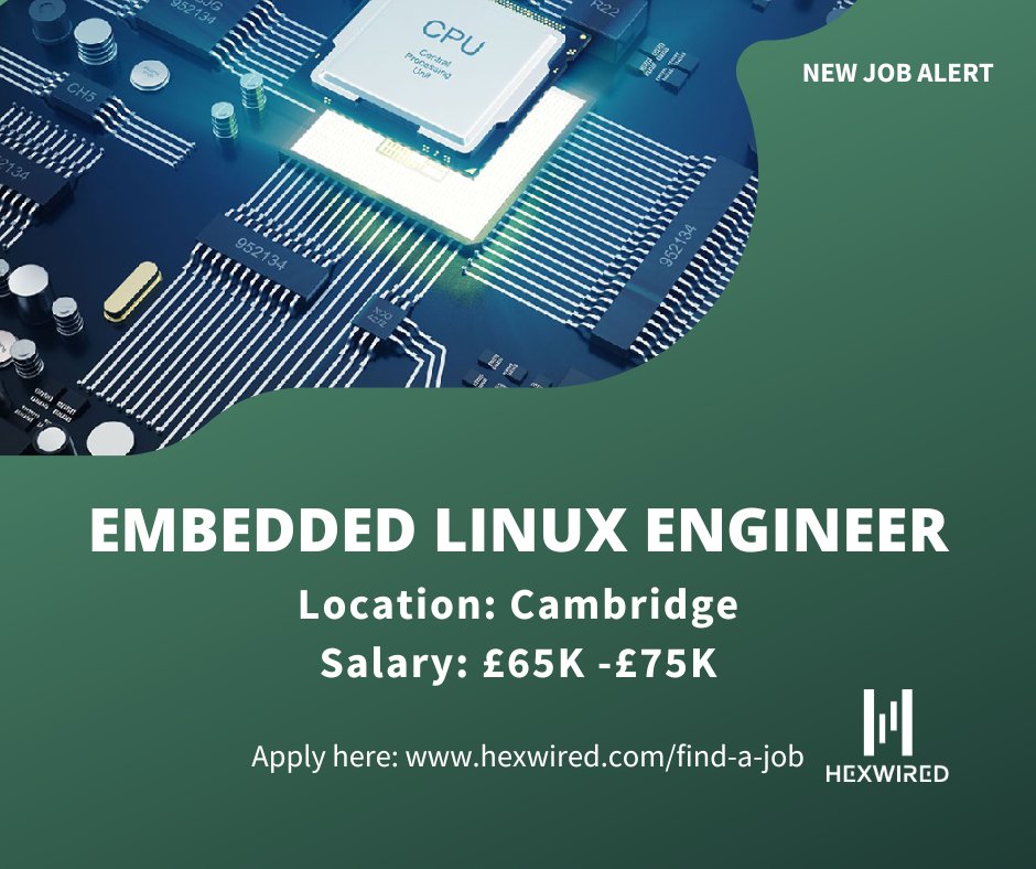 hexwired's tweet image. NEW JOB ALERT: Embedded Linux Engineer 💥

Position details:

📛Embedded Linux Engineer
📌Cambridge
💷 £65K - £75K

To apply➡️ow.ly/PXGr50Vi1xq

#HexwiredRecruitment #EmbeddedLinuxEngineer #Techjobs #TechJobsInCambridge #Jobhunt #JobSearch #TechHiring #Techrecruitmentagency