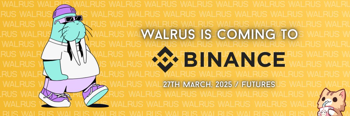 MrBreadSmith's tweet photo. Binance (@binance) to List @WalrusProtocol $WAL in Futures 😉

Binance Futures Will Launch USDⓈ-Margined WALUSDT Perpetual Contract | Binance Support https://t.co/yIjynIlKA3