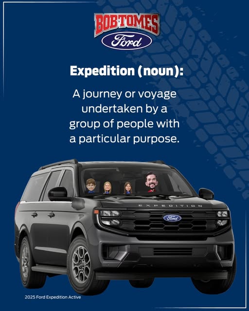 Take a ride on the adventurous side: the 2025 Ford Expedition is here, and it's everything we dreamed of 😍💭. Come see it up-close and in person today at Bob Tomes Ford! 🔑✨
#Expedition #TexasFord #McKinney #BobTomesFord #TomesPromise