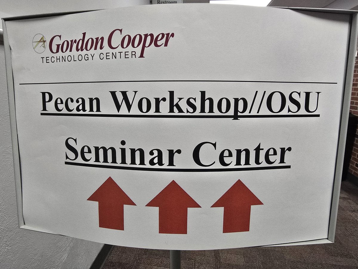 JibrinLab's tweet image. All set for the 2025 OSU Pecan Workshop in Shawnee. @beckyleecarroll