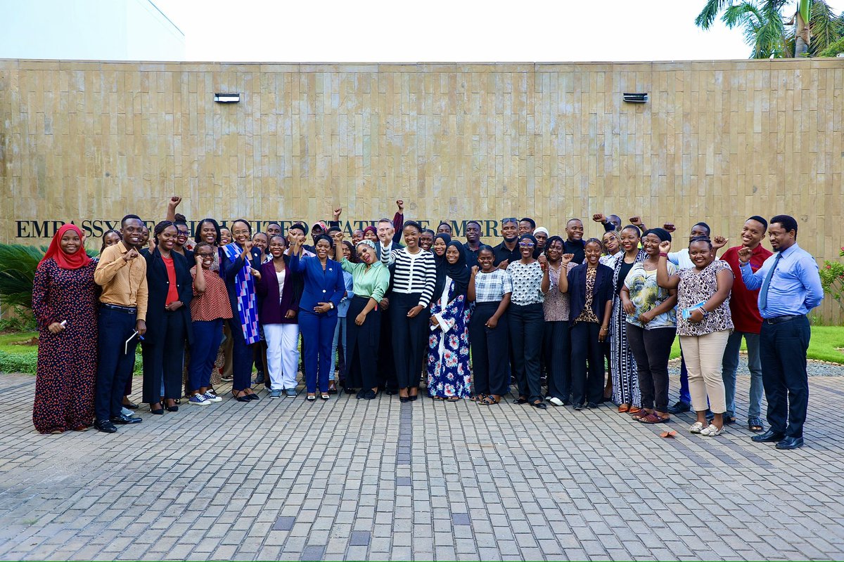 usembassytz's tweet photo. As Women’s History Month comes to an end, the U.S. Embassy’s American Center hosted a panel discussion titled Moving Forward Together: Educating & Inspiring Generations in Tanzania. Moderated by Hilda Phoya from Azam TV, the event featured distinguished panelists, all alumni of U.S. exchange programs: Felista Mauya, a human rights lawyer and the CEO of the Zanzibar Legal Services Centre; Prof. Irene Minja, a faculty member at the School of Dentistry at MUHAS; and Ms. Beatha Mkojera, an academician at Sokoine University of Agriculture. The discussion highlighted the pivotal role of education and mentorship in empowering future generations and fostering sustainable development.