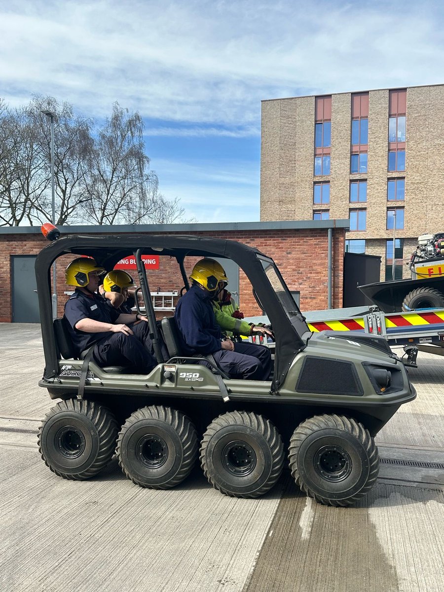 Today, Chester Green watch had the opportunity to use and learn about the ATV (All Terrain Vehicle) that is based at Macclesfield station.
