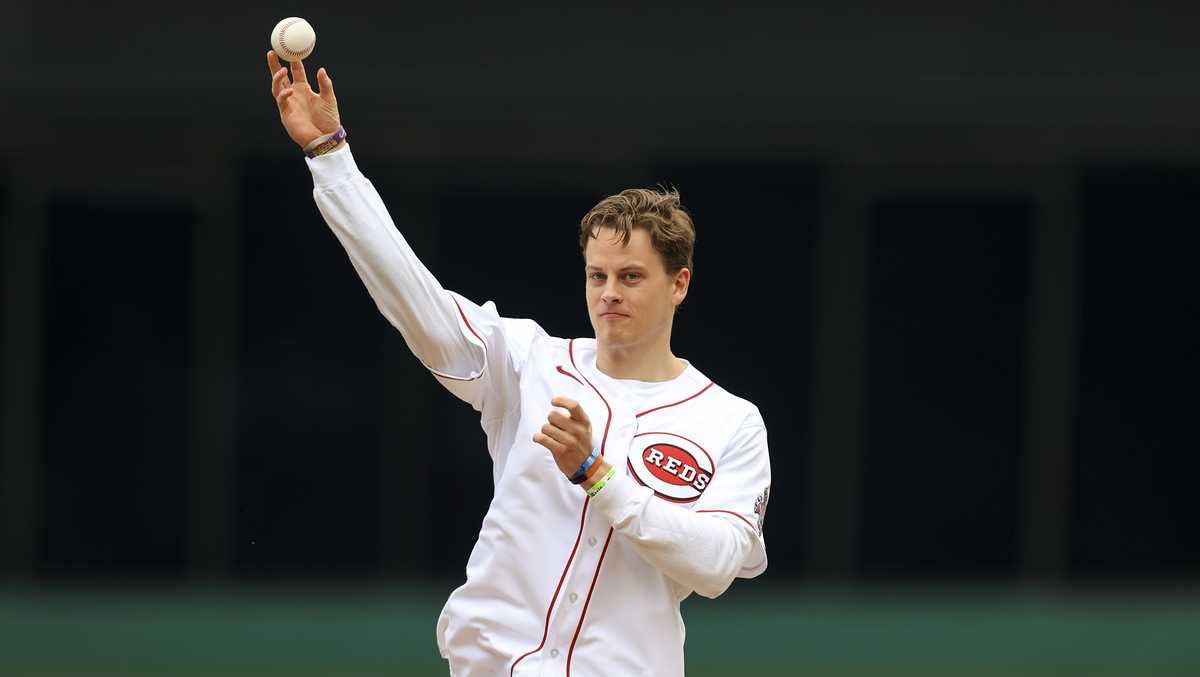 The Joe Burrow Foundation (@burrowfdn) on Twitter photo From Who Dey to Play Ball—let’s go, <a href="/Reds/">Cincinnati Reds</a>! 🔥 Time to show out on Opening Day. Cincy runs this. ⚾️ From Who Dey to Play Ball—let’s go, <a href="/Reds/">Cincinnati Reds</a>! 🔥 Time to show out on Opening Day. Cincy runs this. ⚾️
