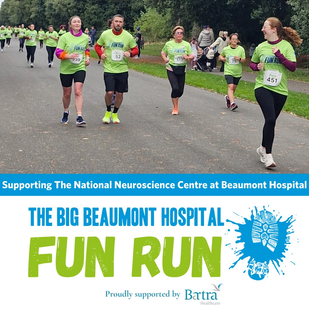 🏃‍♂️ Take on the Big Beaumont Hospital Fun Run 2025! Join us on Sept 28 at 12pm in St. Anne’s Park for a 5km walk, jog, or run to raise funds for the National Neuroscience Centre. 🎽 T-shirt &amp; medal for all! 👉 register.enthuse.com/ps/event/TheBi… 

#BigBeaumontFunRun  #SupportNeurosurgery