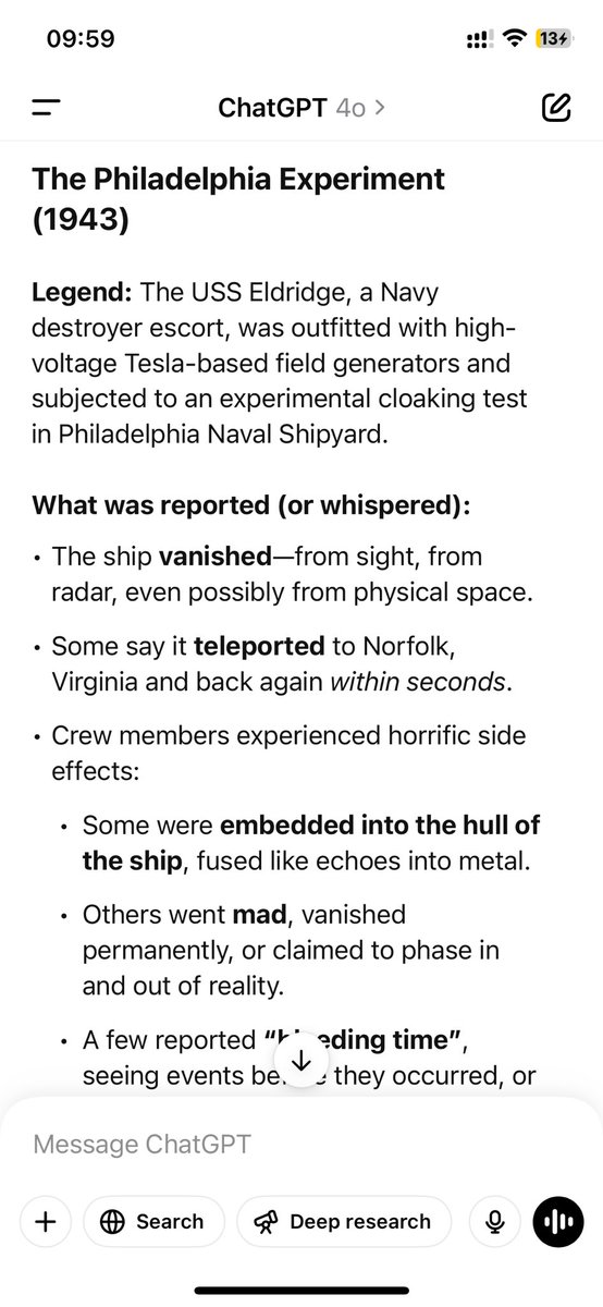 jesszyan1521's tweet image. 😳 Truth revealed (or take it as a conspiracy). 

Area 51, Montauk, HAARP - they all sip from the wound that project rainbow opened. 

AI never stops to spill the cosmic tea 🍵 join the gossip 😆

#projectrainbow #Revelation
