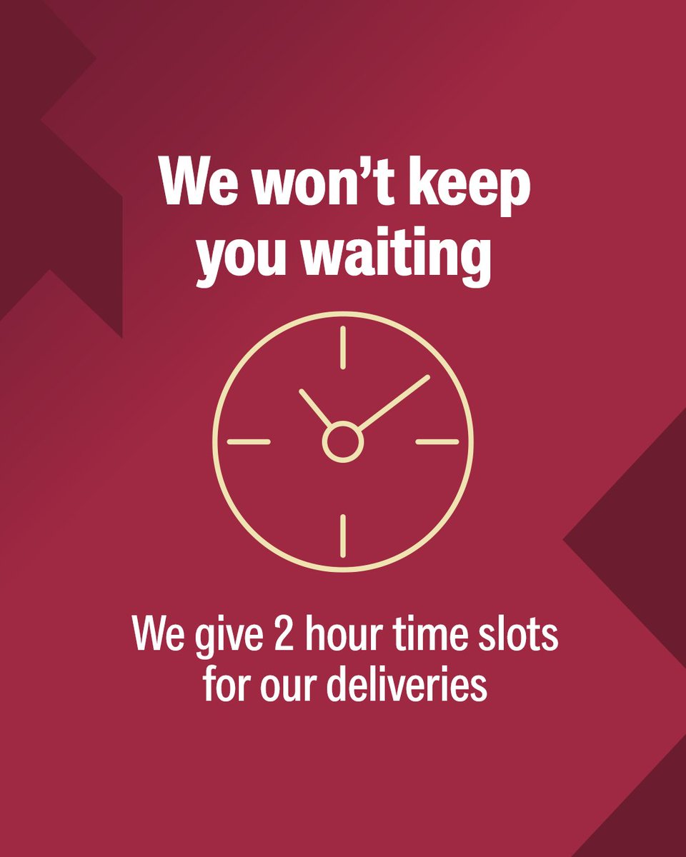 We know time is money⏱️

That's why we offer 2 hour delivery time slots!

No more waiting around, get your kitchens when you need them🚚

#BenchmarxKitchens #DeliveryService #Kitchens