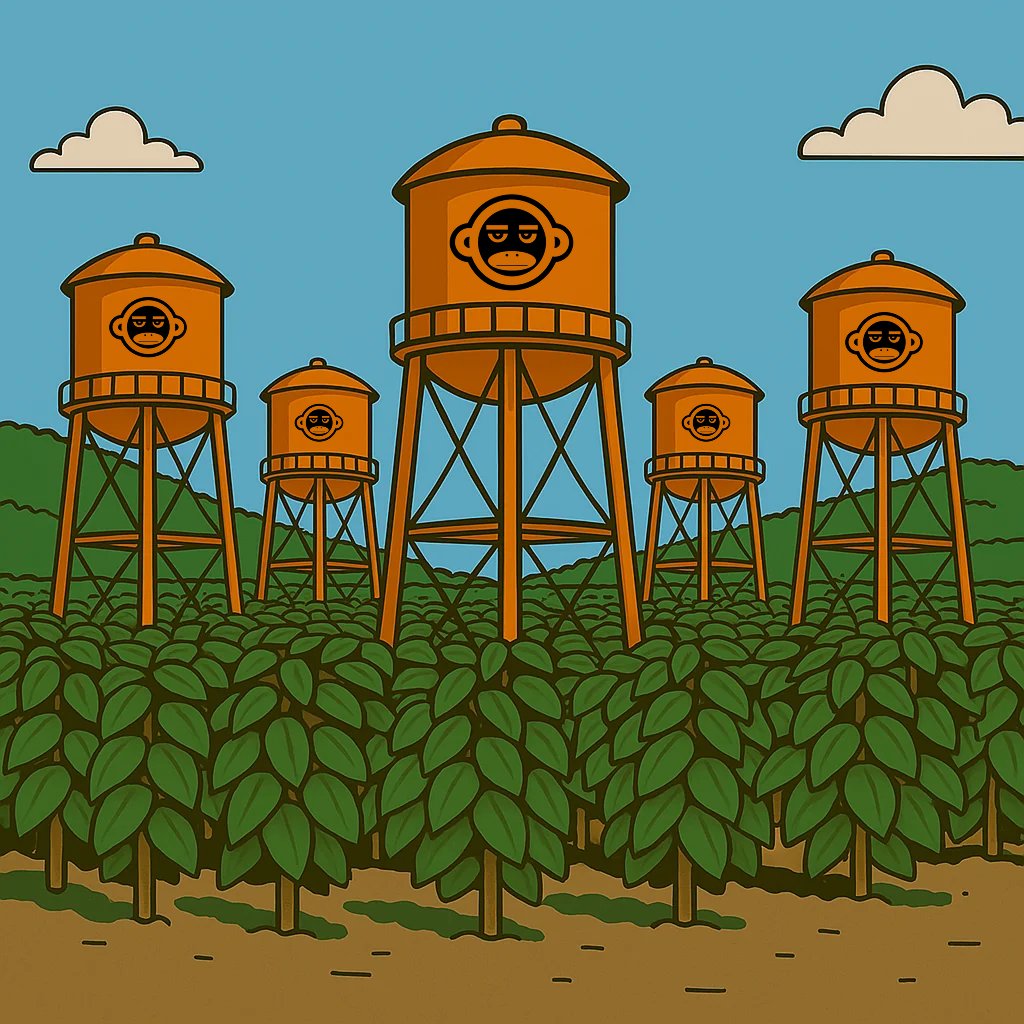 💧 WATER TOWER UPDATE 💧

<a href="/OneMugCoffee/">°M</a> has now collaborated with <a href="/OnChainMonkey/">OnChainMonkey®</a> to erect FIVE WATER TOWERS in the growing region of Mt. Elgon, Uganda 🇺🇬

Much appreciation to @HUUEP, @AmandaTerry and the OCM Community 🤟🏿🐵

WE ALL SIP FROM ONE MUG ☕️🟧