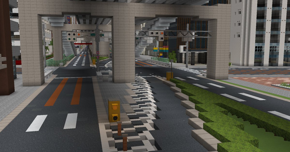 こういう初見殺しの交差点を仕掛けることが最近のトレンド
#佐山県 #Minecraft