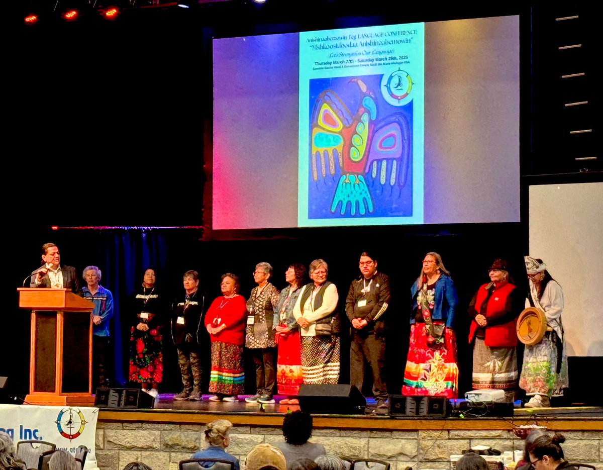 Here at the 31st <a href="/A_Teg/">Anishinaabemowin Teg</a> Language Conference. Miigwetch to <a href="/ocsbindigenous/">OCSB Indigenous Ed</a> for the opportunity to attend. It’s been like 10 years since I was last here.