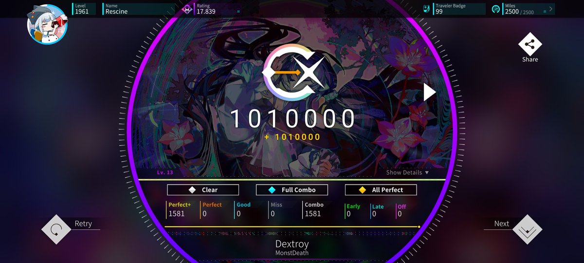 Dextroy (IV Lv. 13 &amp; IV-α Lv. 14) ALL PERFECT+!!! #Rotaeno

who let Adashi cook