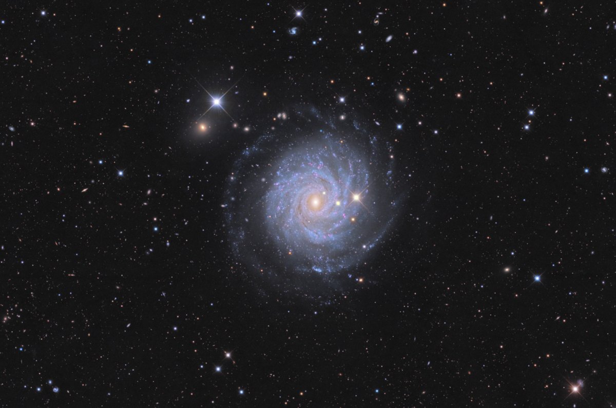 1/2 Depuis 50 ans que je photographie le ciel, on me dit "Le ciel, à la Pleine Lune, ne photographiera pas", et j'ai toujours obéit à ce mantra. épi à la dernière Pleine Lune, j'ai désobéi, snif. J'ai photographié la galaxie NGC 3344 1, 2 et 3 jours après la Pleine Lune...