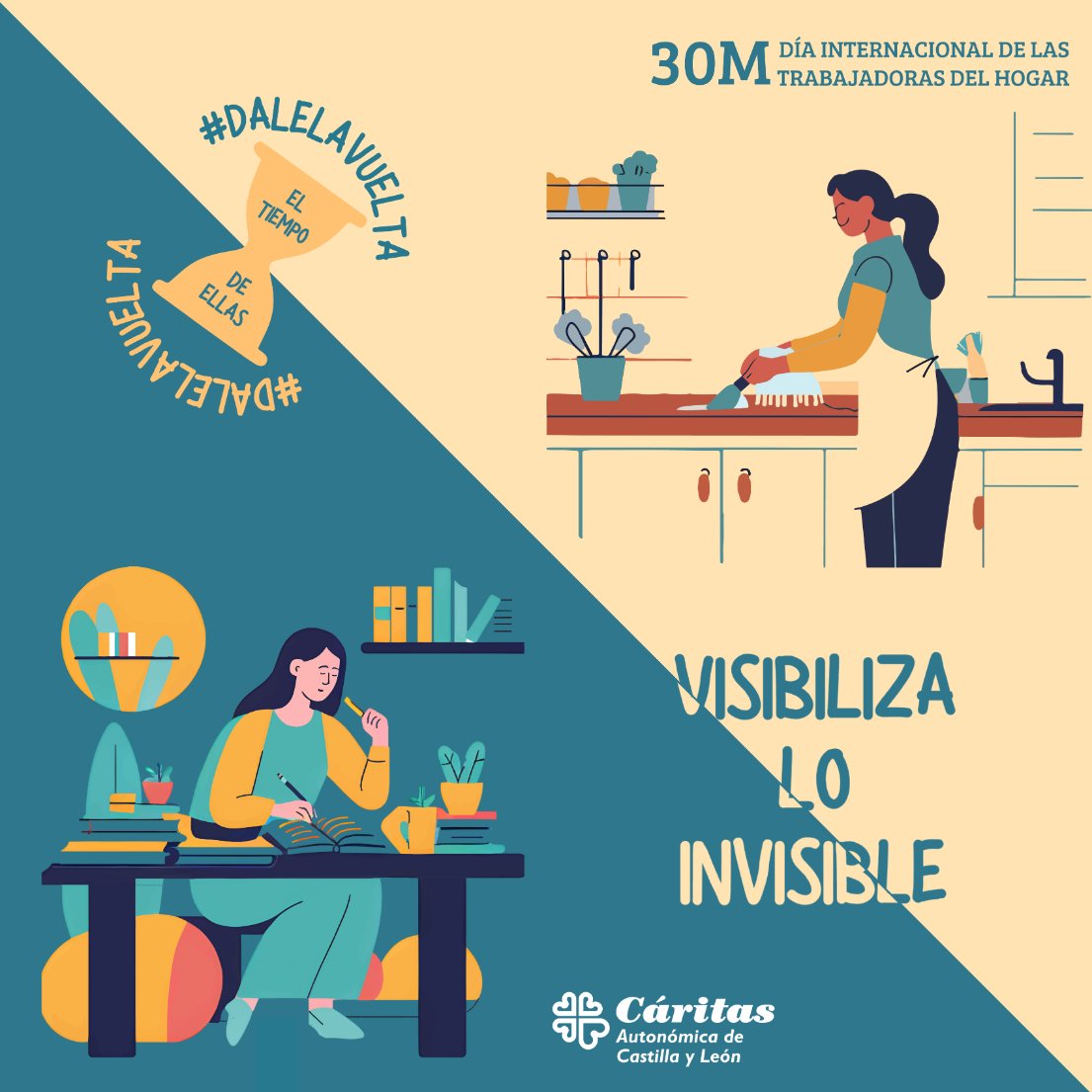 CaritasCyL's tweet image. ¡Feliz #30M a todas las Trabajadoras del Hogar!

📢 Hacemos un llamamiento por sus condiciones laborales, la clasificación profesional, las condiciones justas y decentes de trabajo, el apoyo de la administración y el cumplimiento de la normativa.

#DaleLaVuelta #ElTiempoDeEllas