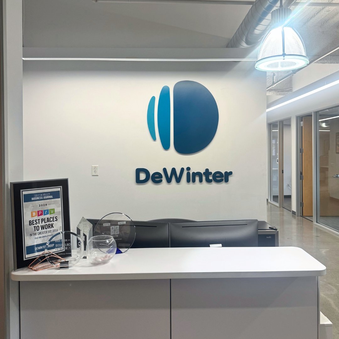 Fresh look, same great team! Our Campbell office is now sporting our new logo—proudly representing our amazing DeWinter staff! ✨🎉