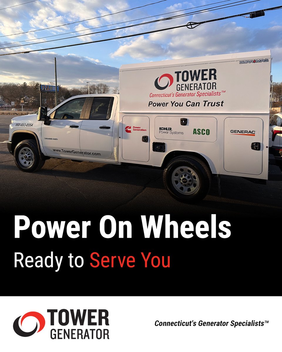 TowerGenerator's tweet image. Your power is our priority! 🚚 Our new trucks are ready to roll, ensuring @TowerGenerator&apos;s expert technicians are at your door when you need us most. For routine maintenance and 24/7 emergency service, contact us today! Learn more: hubs.ly/Q03bJJQk0