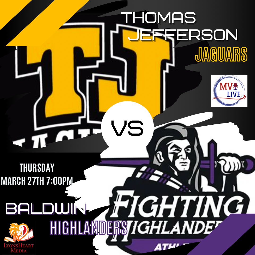 MVI Live (@live_mvi) on Twitter photo Its a First for us tonight on MVI Live as we have are first ever Boys Volleyball game on the Network as the Jaguars host the Highlanders
🏐: TJ 🆚 Baldwin
📍Thomas Jefferson
🕖7:00
🎙 <a href="/ALyons2631/">Alex Lyons</a>
💻 youtube.com/live/W0Wfrb62U… Its a First for us tonight on MVI Live as we have are first ever Boys Volleyball game on the Network as the Jaguars host the Highlanders
🏐: TJ 🆚 Baldwin
📍Thomas Jefferson
🕖7:00
🎙 <a href="/ALyons2631/">Alex Lyons</a>
💻 youtube.com/live/W0Wfrb62U…