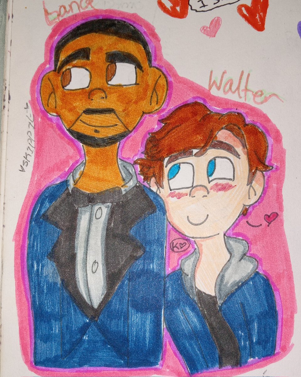 Skippie_5's tweet image. 5 years ago from today I&apos;ve been shipping these 2!❤️😌 
And the drawing was from I was 15😭
#SpiesinDisguise  #walterbeckett #lancesterling #sketchbook #drawing 
#characterships