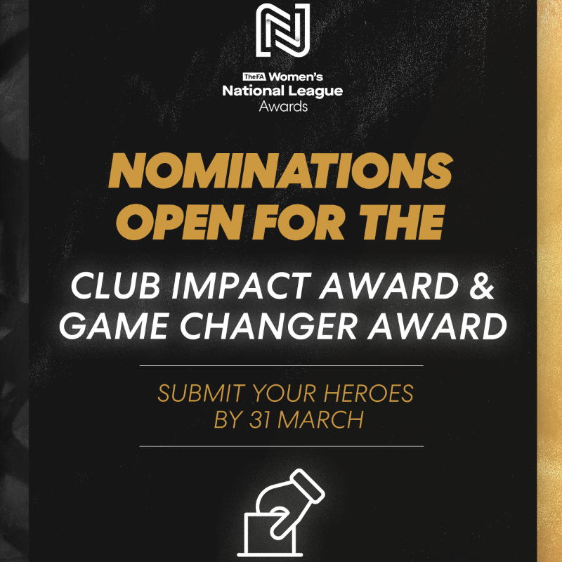 FAWNL's tweet photo. Don't forget to submit your nominations! 🗳

Club Impact Award - a club that has made a difference in their community.

Game Changer Award - an individual or group who have created new opportunities and are leaving a lasting legacy.

Submit your heroes by 31 March!

#FAWNLAwards