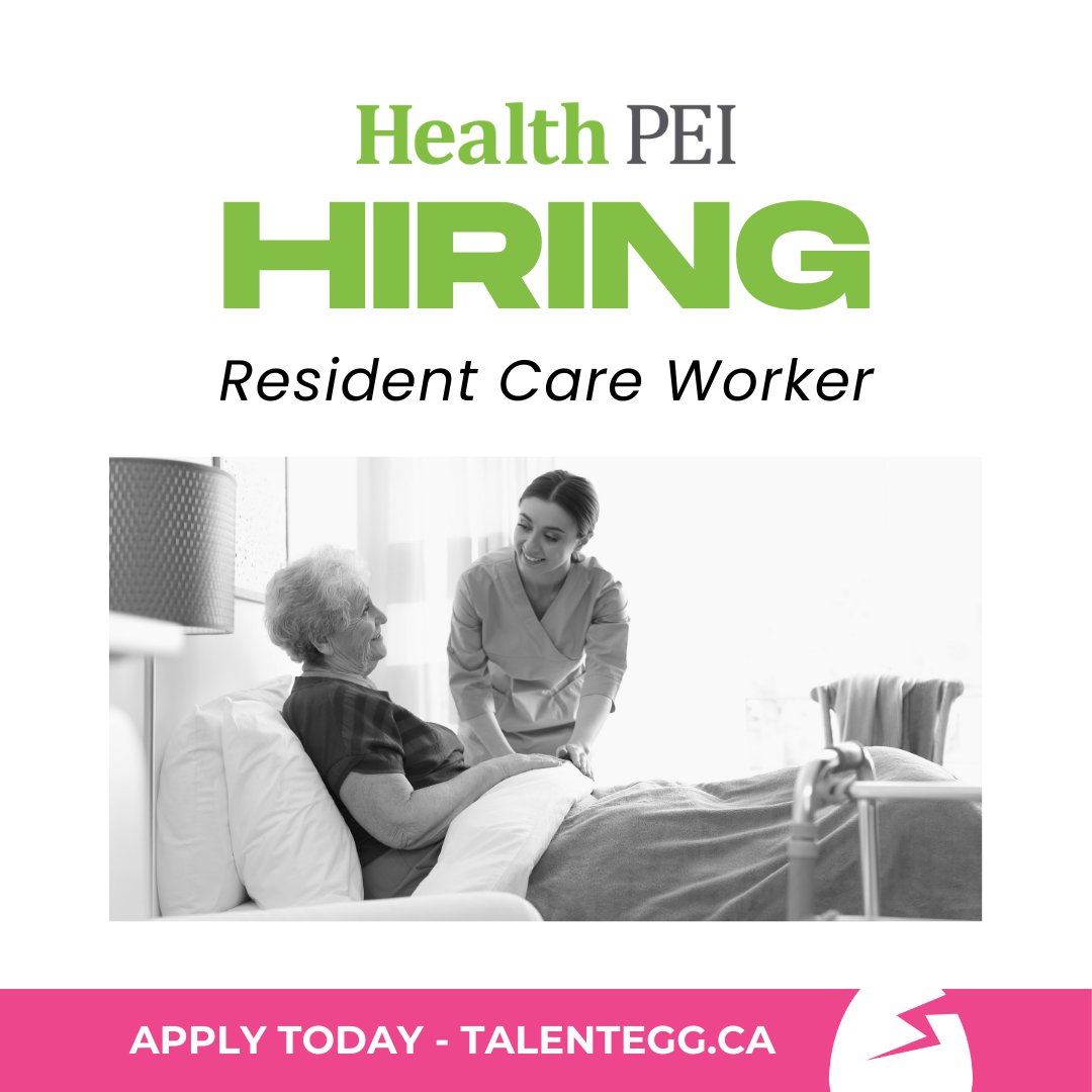 Health PEI are looking to hire Resident Care Workers 🔎 New and upcoming grads are encouraged to apply 🎓 

Don't miss out on this opportunity in the healthcare sector 🩺 
👉 talentegg.ca/employer/healt…

#ResidentCareWorker #HealthCareJobs #PEIJobs