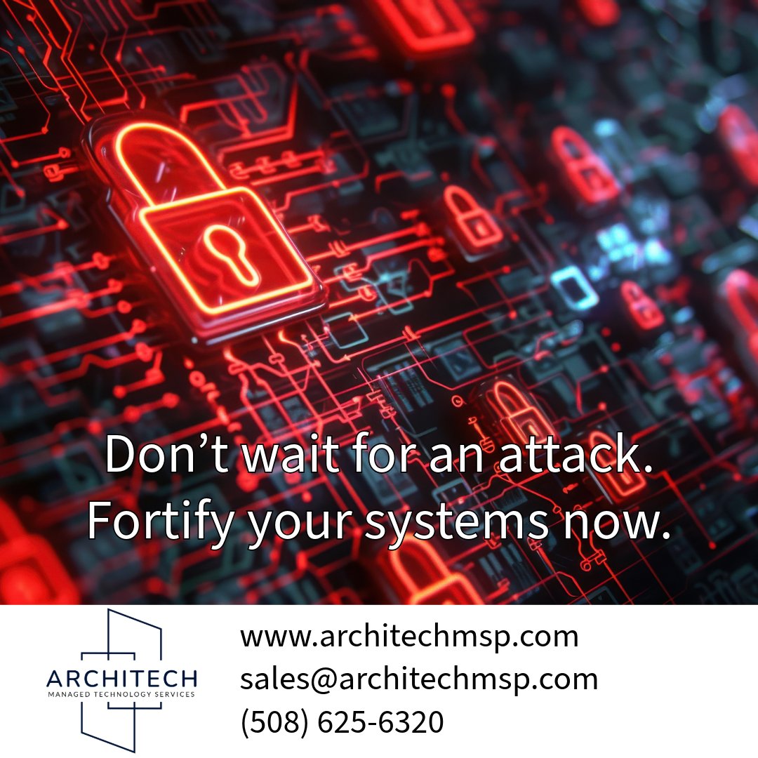 ArchitechLC's tweet image. A strong cybersecurity strategy protects your business from ransomware, phishing attacks, and unauthorized access. 

📧 Contact us: info@architechmsp.com
🌐 Learn more: architechmsp.com

#CyberSecurity #DataProtection #BusinessSecurity #ArchitechMSP