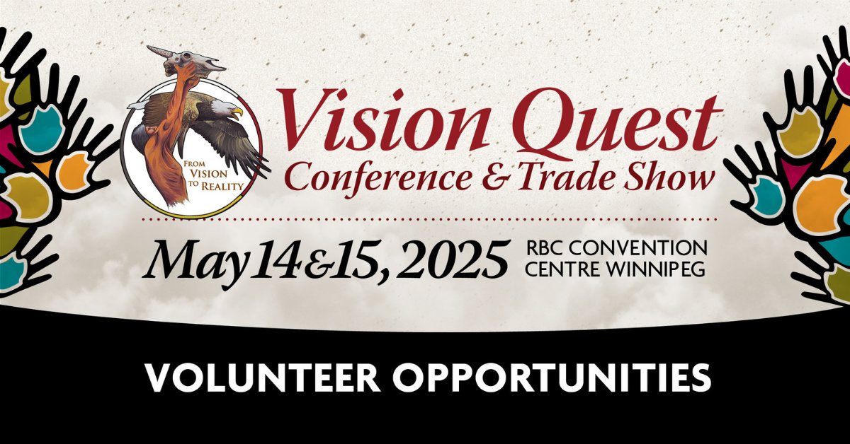 VQconference's tweet photo. We are looking for enthusiastic volunteers for the 28th Vision Quest Conference &amp; Trade Show!

Apply online to be a volunteer and join us from May 14 &amp; 15, 2025 at the RBC Convention Centre Winnipeg.

https://t.co/36sdlaOo47 https://t.co/IXidgHEMaz