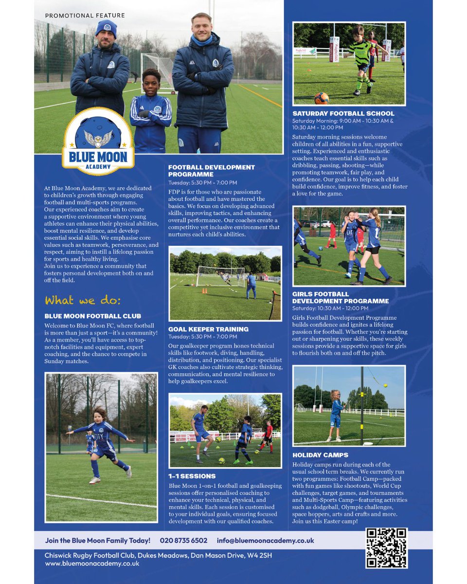 GreenGuide_Mag's tweet image. Empowering young athletes in #Chiswick—skills, teamwork &amp;amp; confidence! Try a free trial at Blue Moon Academy today! 

#BlueMoonAcademy #futurechampions #football