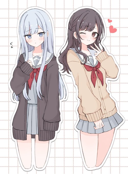 宮女制服の奏と絵名✨
 #prsk_FA 