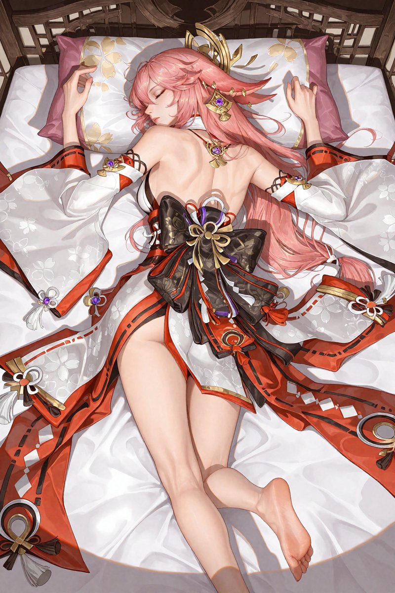 CrystalCyanAI's tweet photo. #AIart #GenshinImpact #YaeMiko https://t.co/gHzVb8ayR6