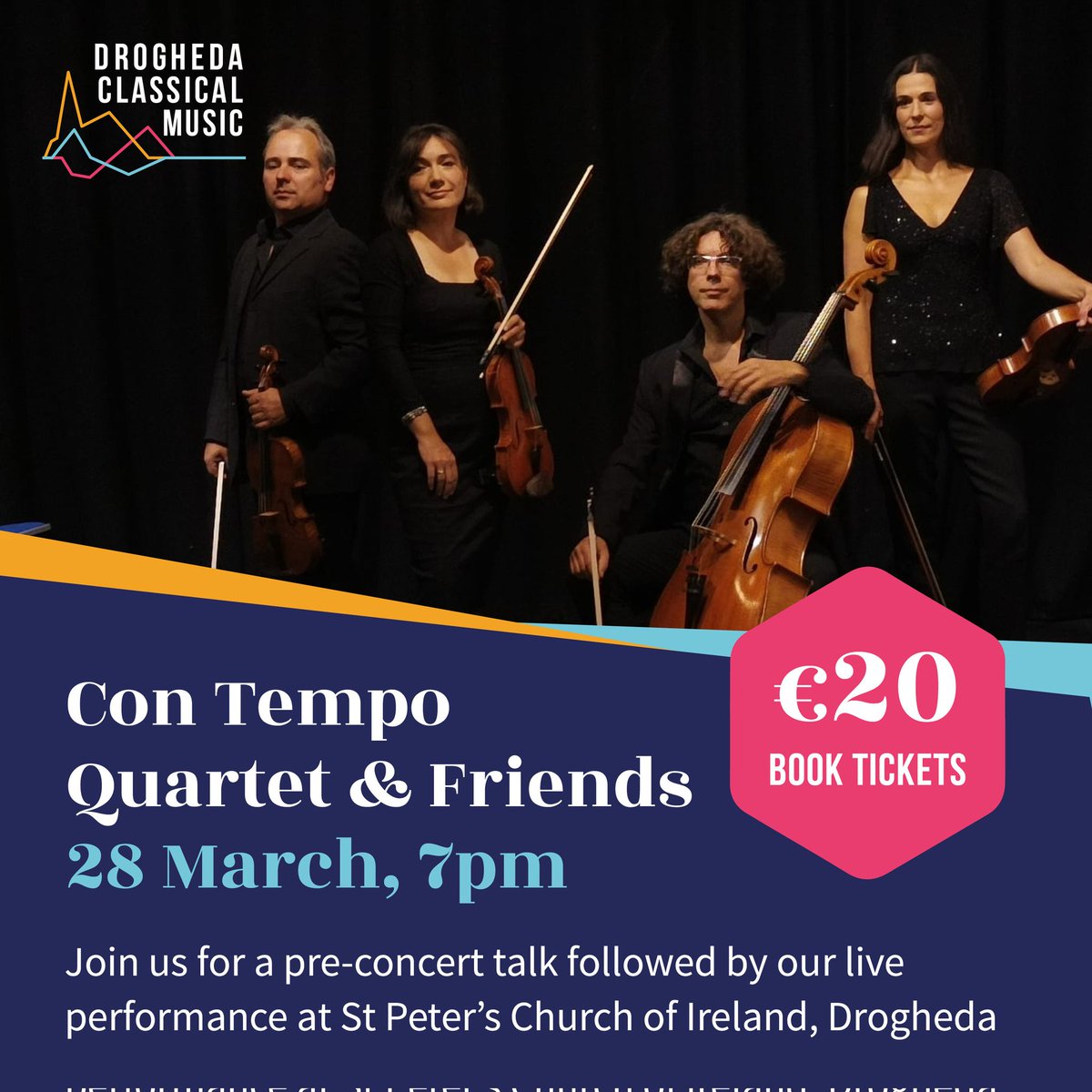 DroghedaClassicalMus (@droghedacm) on Twitter photo Steal a "March" with the The Con Tempo and Friends tomorrow night featuring two of the most unique compositions in the chamber music canon – a double of epic quartets by Mendelssohn and Gliére! Tickets are €20 (€18 conc.) and booking is available through <a href="/Droichead_Arts/">Droichead ArtsCentre</a>! Steal a "March" with the The Con Tempo and Friends tomorrow night featuring two of the most unique compositions in the chamber music canon – a double of epic quartets by Mendelssohn and Gliére! Tickets are €20 (€18 conc.) and booking is available through <a href="/Droichead_Arts/">Droichead ArtsCentre</a>!