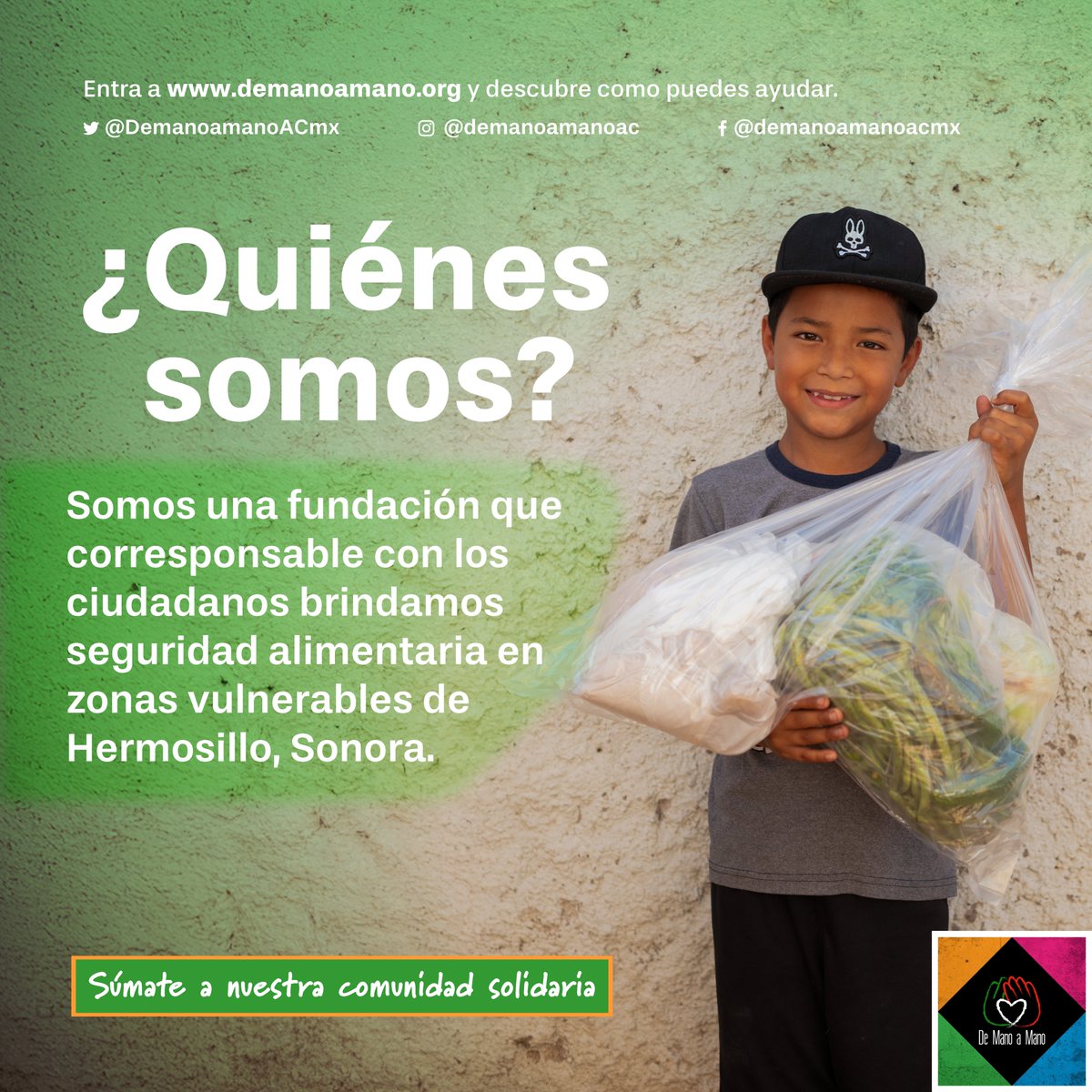 DemanoamanoACmx's tweet photo. Nuestro compromiso es que 80 niños tengan un padrino o madrina que pueda asegurar su alimentación diaria nutritiva.

#DeManoaManoEsPosible 🤝🏻✨#Mexico #Dona #AyudaComunitaria #Hermosillo https://t.co/ayONgQtqoD